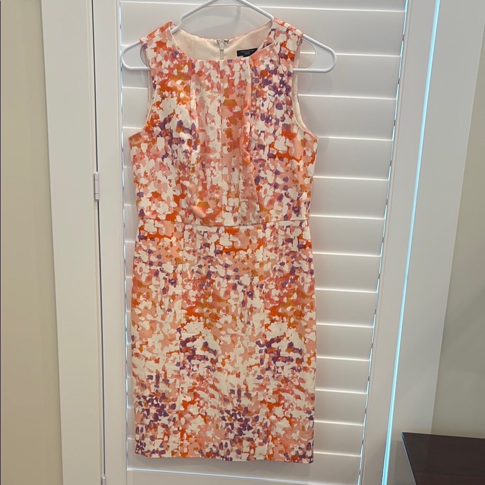 Ann Taylor Multicolor Abstract Mini Dress